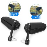 Motorfiets Spiegels Set - Universeel - Zwart - 28% Korting