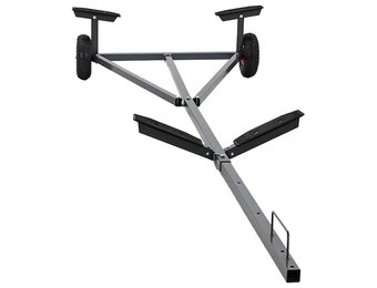 vidaXL Boottrailer Staal Zilver - 302 x 107 x 42 cm | 35% Korting