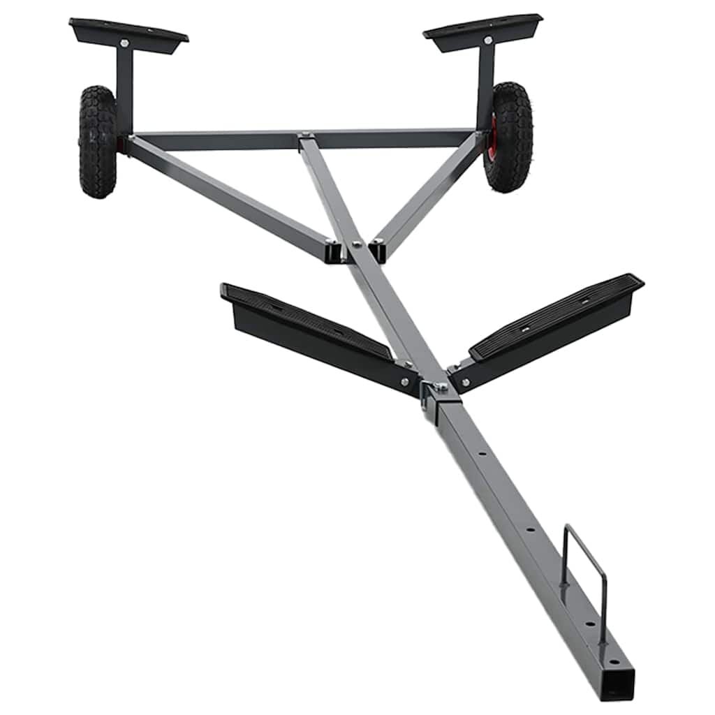 vidaXL Boottrailer Staal Zilver - 302 x 107 x 42 cm | 35% Korting