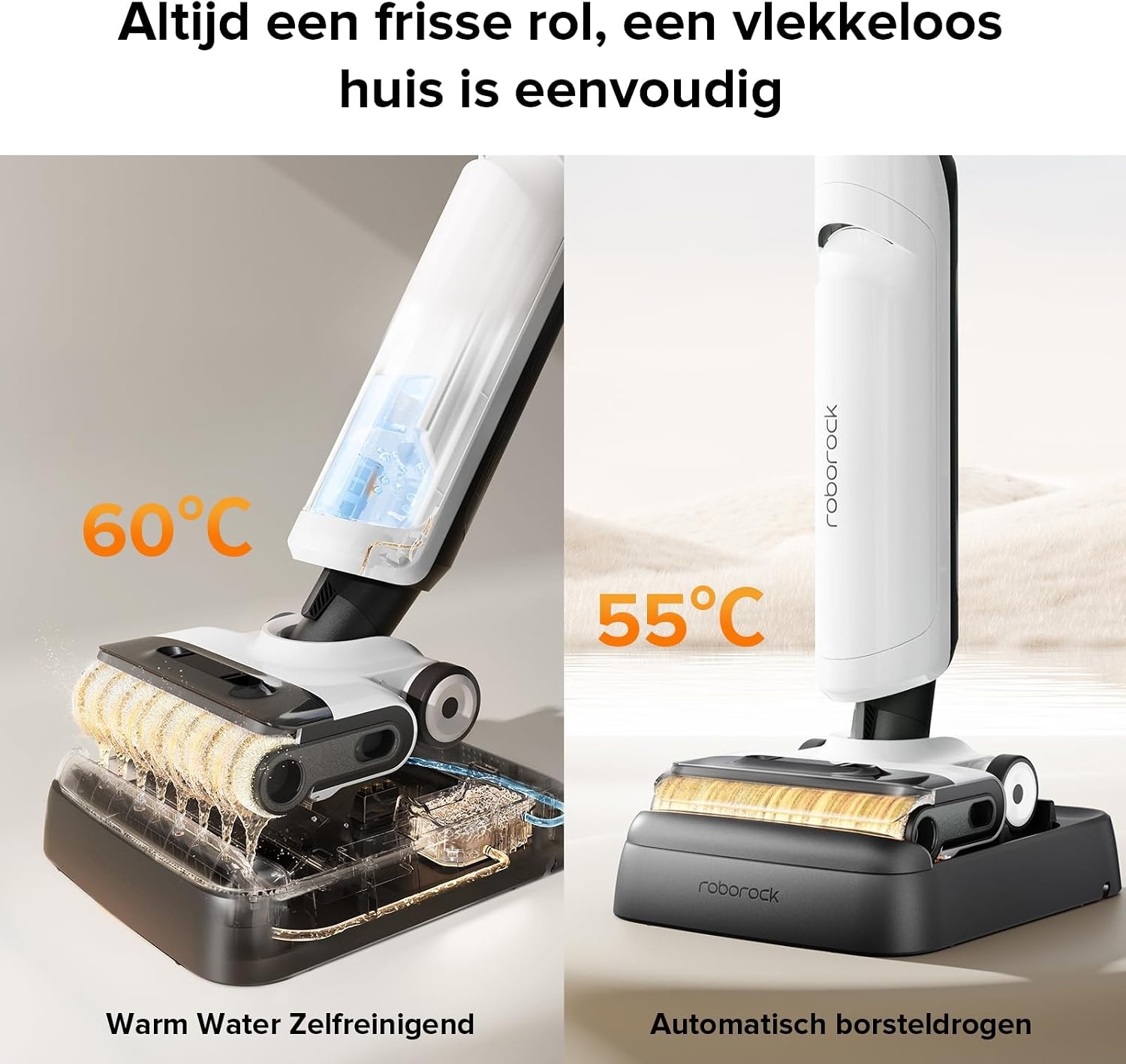 Roborock Flexi Snoerloze Steelstofzuiger 17.000Pa - 60% Korting!