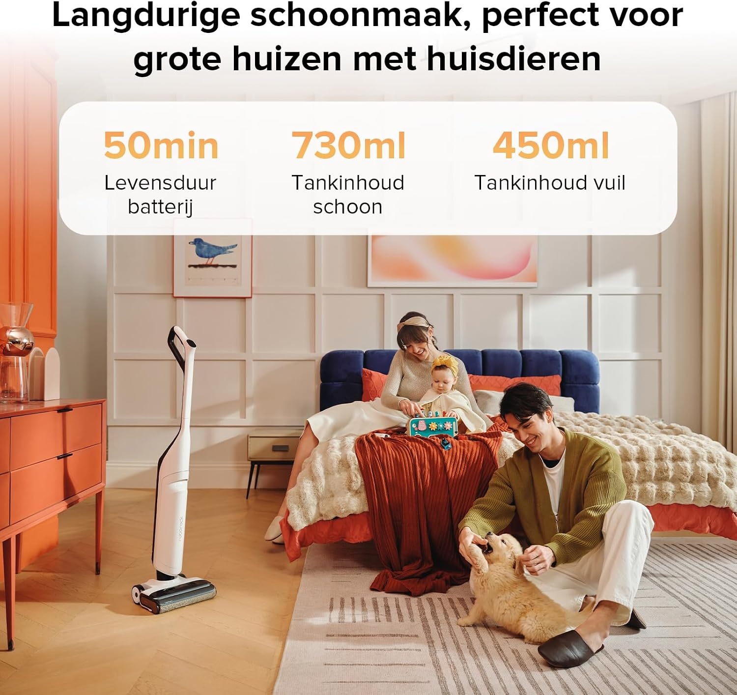 Roborock Flexi Snoerloze Steelstofzuiger 17.000Pa - 60% Korting!