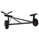 vidaXL Boottrailer Staal Zilver - 302 x 107 x 42 cm | 35% Korting