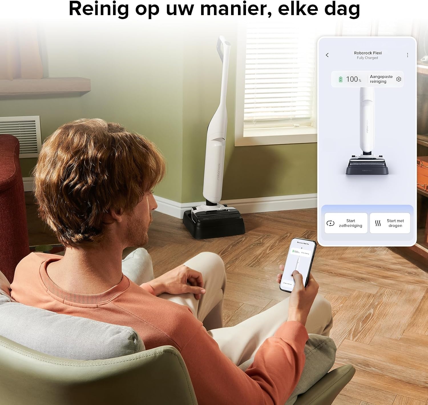 Roborock Flexi Snoerloze Steelstofzuiger 17.000Pa - 60% Korting!