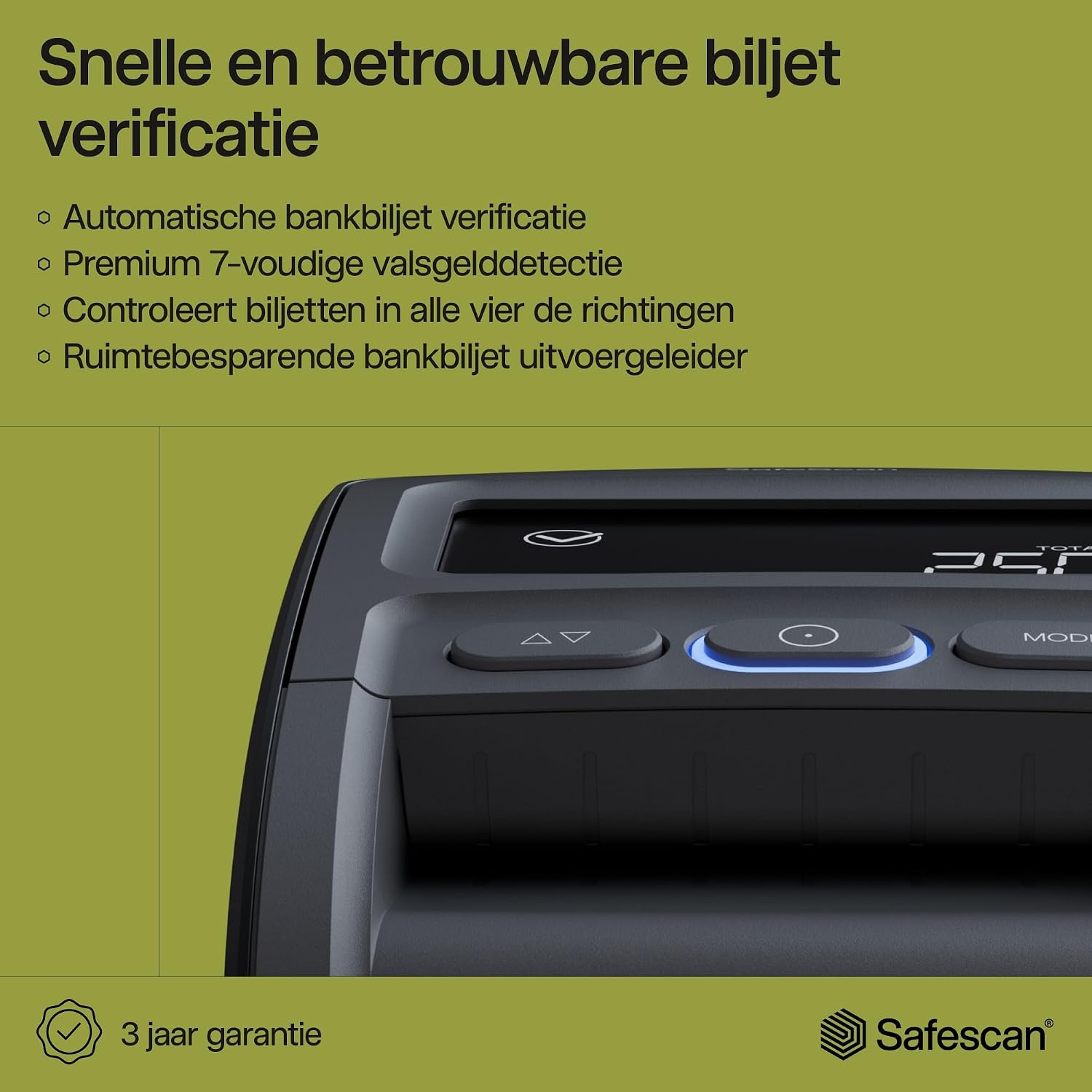 Valsgelddetector Safescan 155-S (G2) met 34% korting