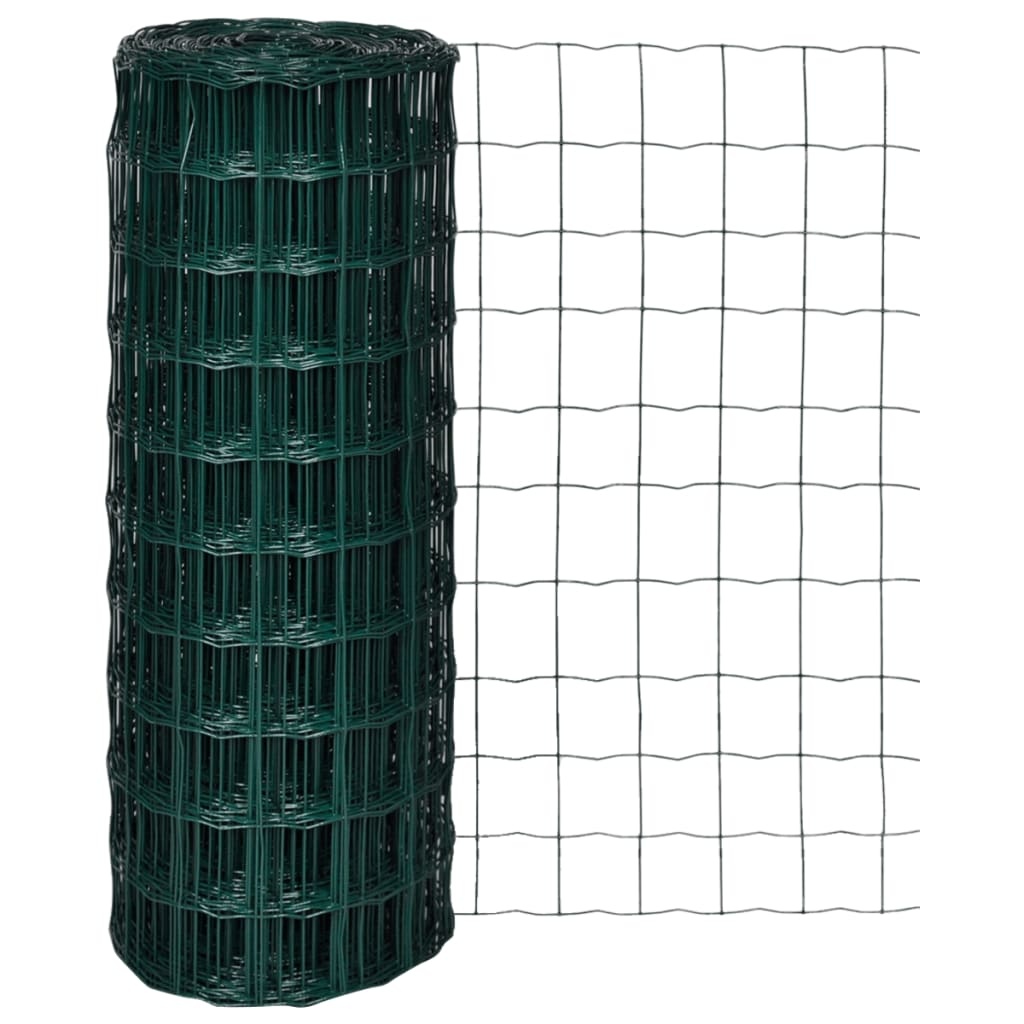 Groen Stalen Euro Hekwerk - 10x1m - 33% Korting