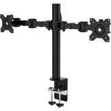 Dubbele Monitorarm Zwart - 53% Korting