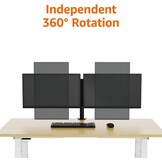 Dubbele Monitorarm Zwart - 53% Korting