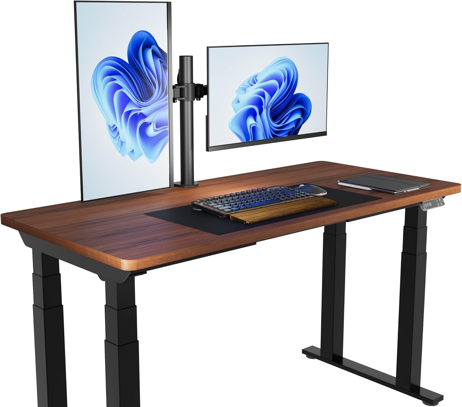 Dubbele Monitorarm Zwart - 53% Korting