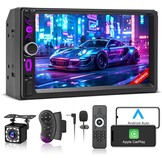 Dubbel DIN Autoradio met 7" Touchscreen & Achteruitrijcamera | 34% Korting