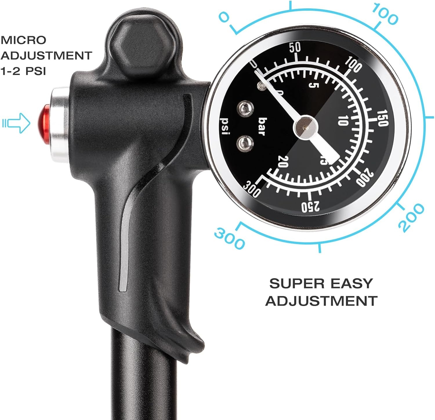 Hogedruk Demperpomp Fiets - Max 300 PSI - 28% Korting