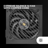 Mars Gaming MPB650SI, ATX Voeding PC 650W, 7 Jaar Garantie, 80Plus Bronze 230V, 90% Efficiëntie, SI Extreme Silence Ventilator met Koperen Kern, AI2-RPM, DC-DC en SMD Technologieën, Zwart
