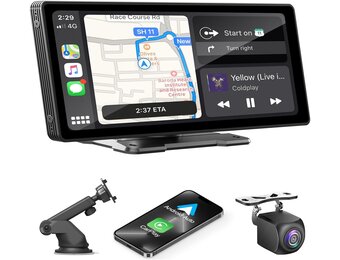 Draagbare Autoradio 10.26" met CarPlay/Android Auto & Camera (34% Korting)