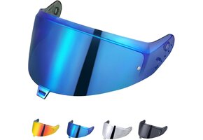 Chroom Blauw Helmvizier Shark SKWAL i3/RIDILL 2/D-SKWAL 3 (50% KORTING)