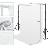 Kreukvrij Achtergronddoek Wit: Studio, Zoom, YouTube | 1.8x2.8m | 32% Korting