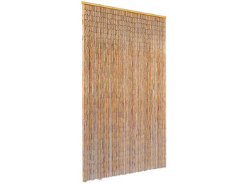 VidaXL Bamboe Vliegengordijn 120x220 cm - 54% Korting
