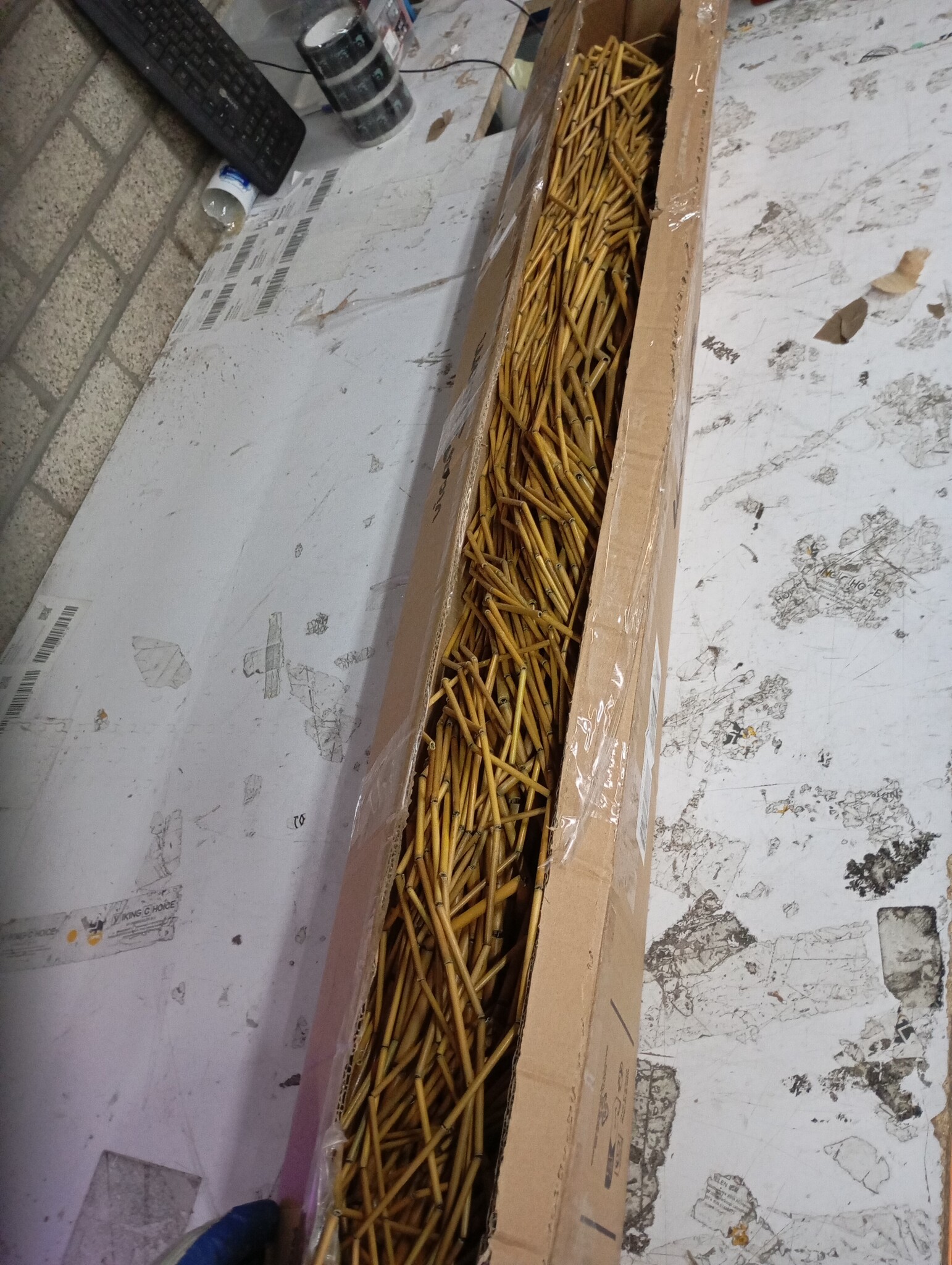 VidaXL Bamboe Vliegengordijn 120x220 cm - 54% Korting