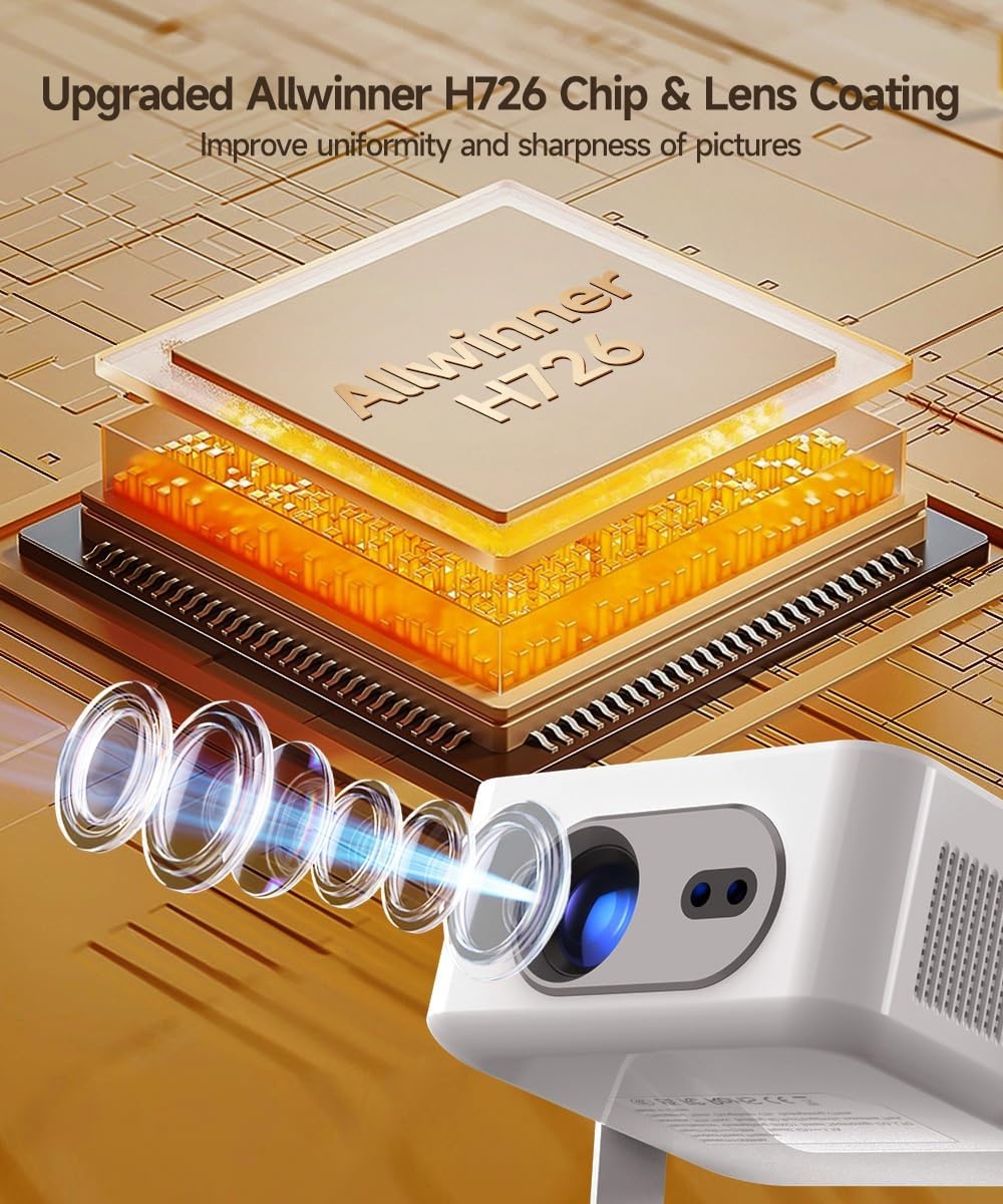 Mini-beamer Thuisbioscoop HY300max 4K/8K HDR 260 ANSI - 54% Korting