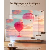 Mini-beamer Thuisbioscoop HY300max 4K/8K HDR 260 ANSI - 54% Korting