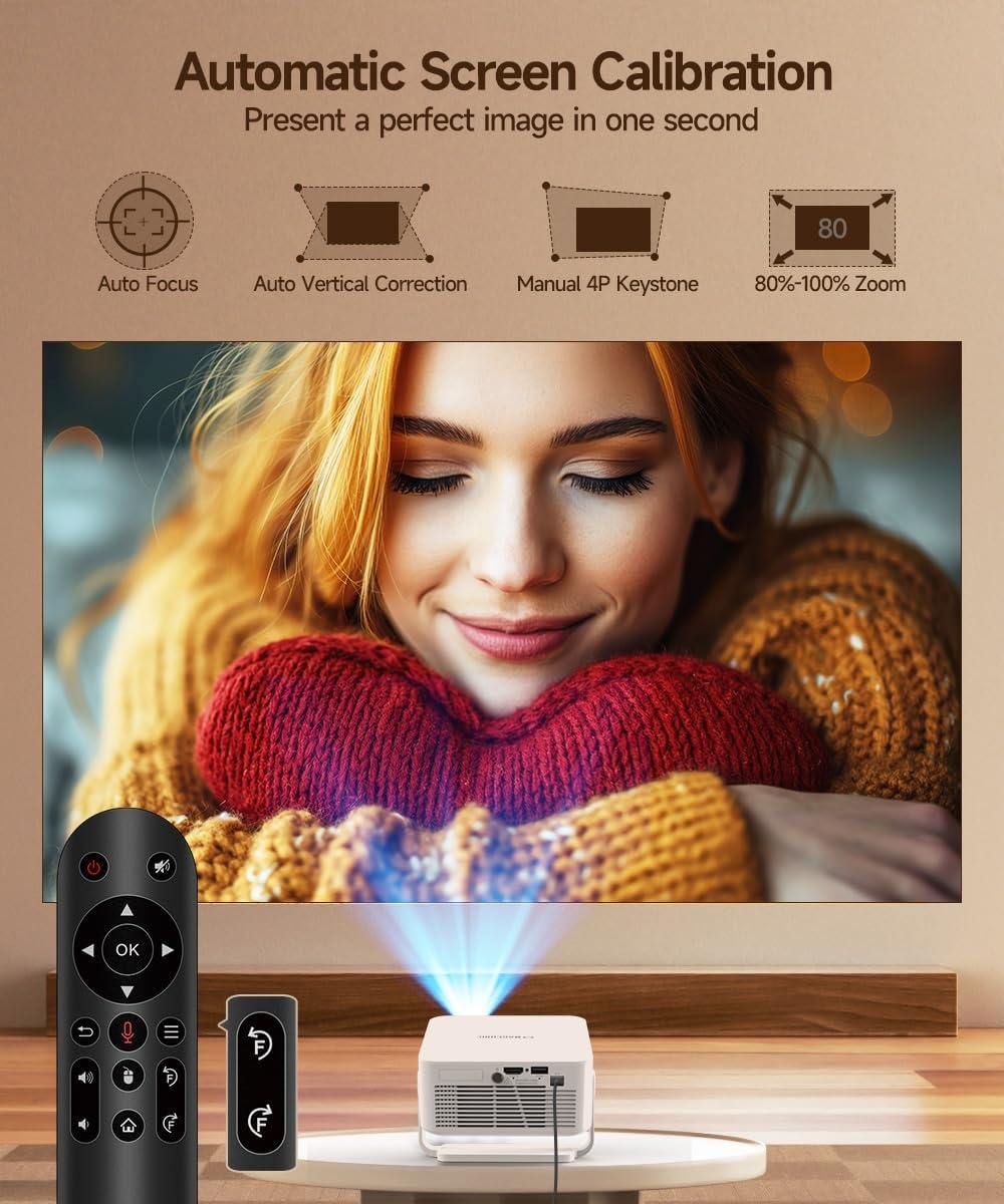 Mini-beamer Thuisbioscoop HY300max 4K/8K HDR 260 ANSI - 54% Korting
