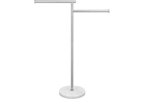 Staand Handdoekenrek RVS & Marmer - 62% Korting