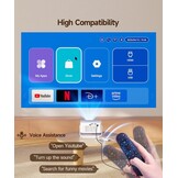 Mini-beamer Thuisbioscoop HY300max 4K/8K HDR 260 ANSI - 54% Korting