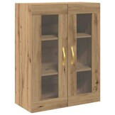 Moderne Wandkast Artisanaal Eiken 69.5x34x90cm - 34% Korting