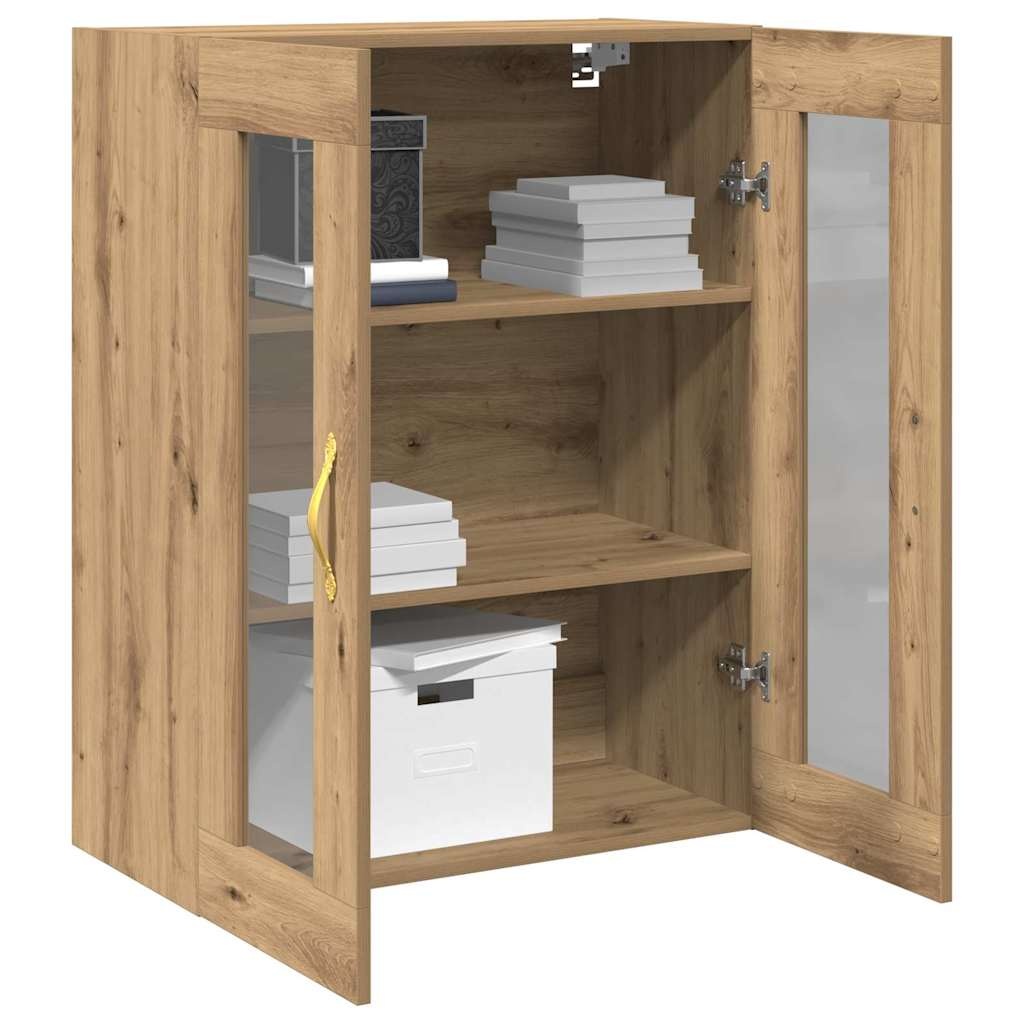 Moderne Wandkast Artisanaal Eiken 69.5x34x90cm - 34% Korting