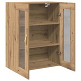 Moderne Wandkast Artisanaal Eiken 69.5x34x90cm - 34% Korting