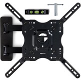 TV Muurbeugel 26-55 inch - Draaibaar & Kantelbaar - Zwart - 32% Korting