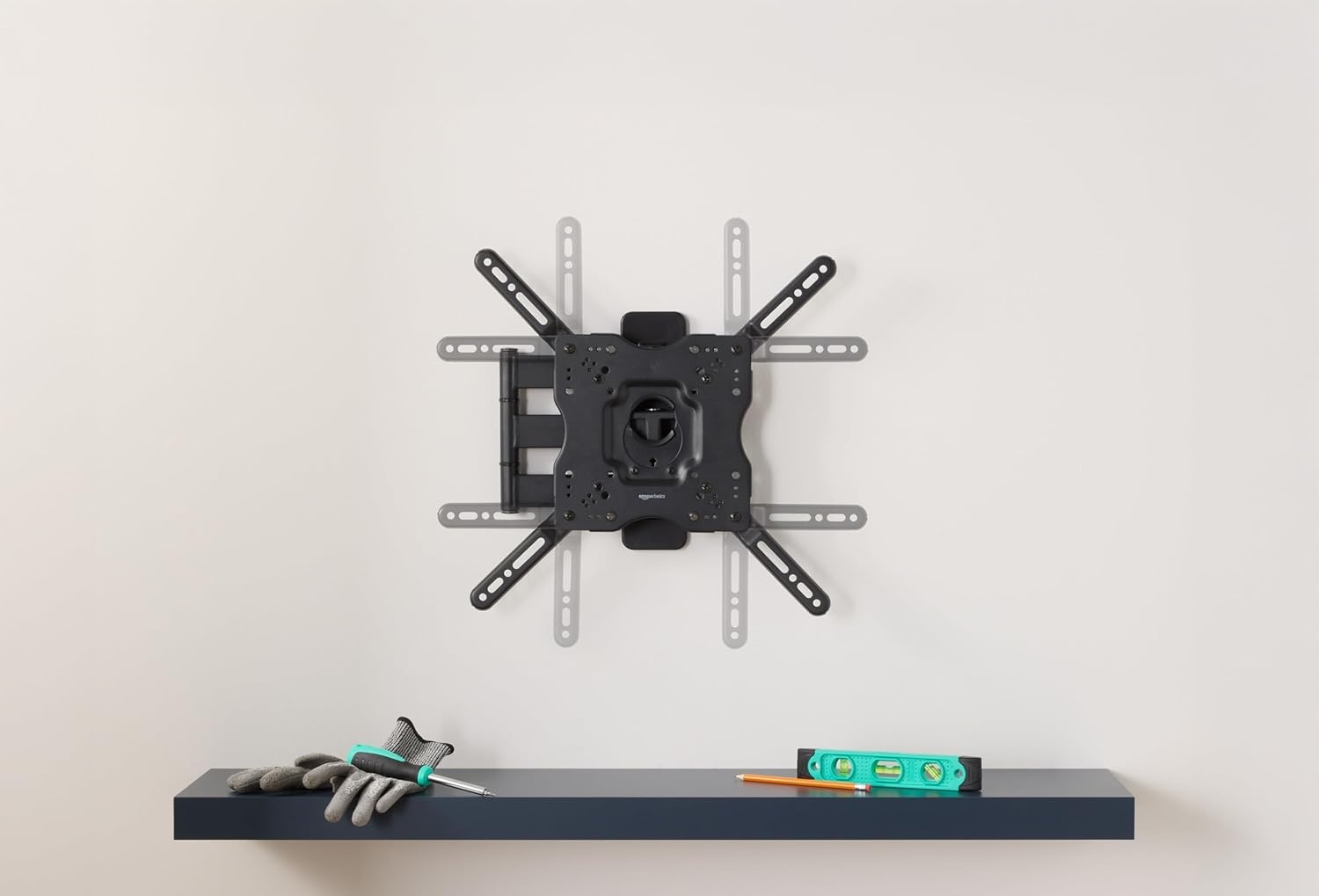 TV Muurbeugel 26-55 inch - Draaibaar & Kantelbaar - Zwart - 32% Korting