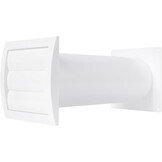 Ventilatiekit Muurdoorvoer 100mm voor Droger - Wit - 59% Korting!