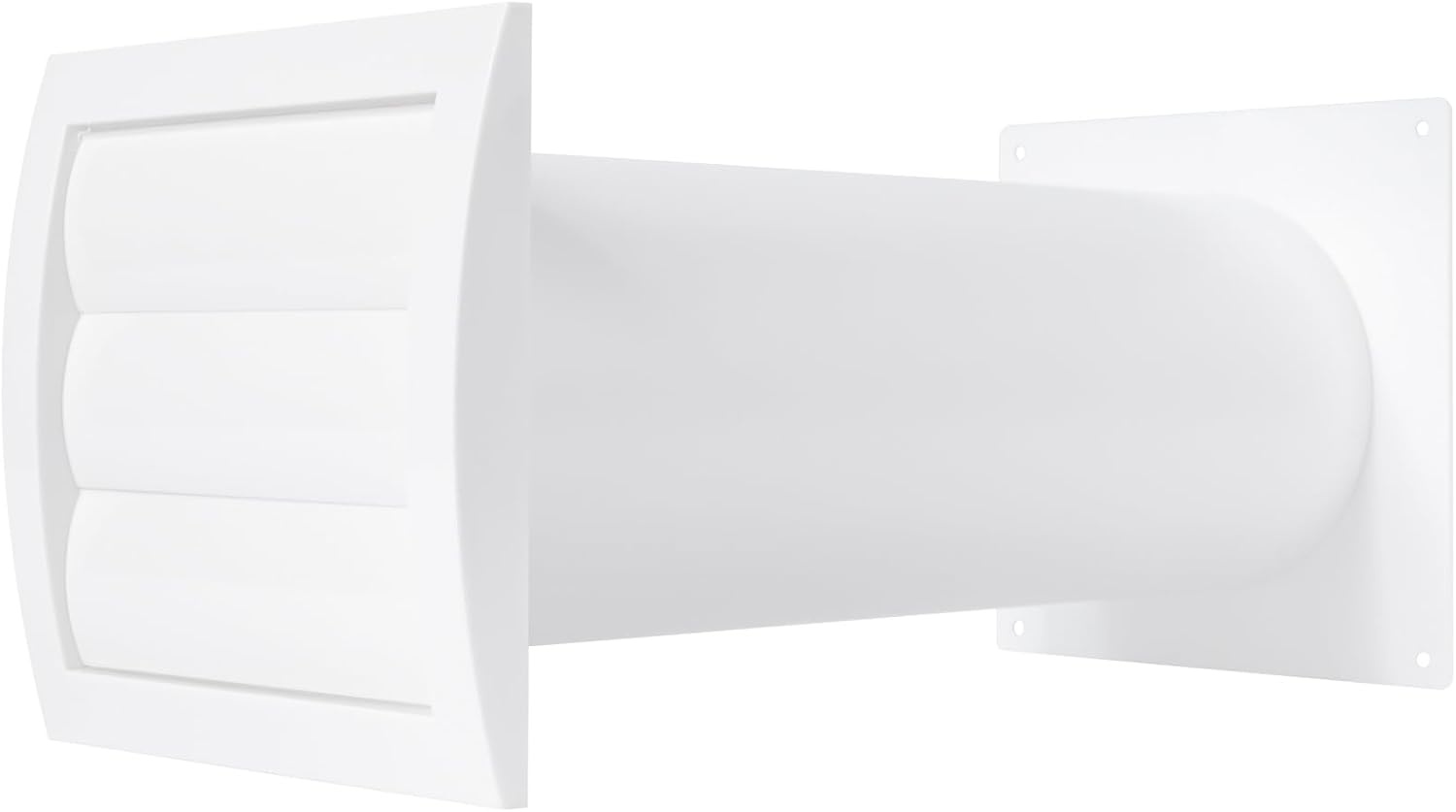 Ventilatiekit Muurdoorvoer 100mm voor Droger - Wit - 59% Korting!