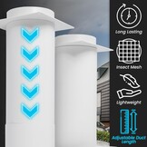 Ventilatiekit Muurdoorvoer 100mm voor Droger - Wit - 59% Korting!