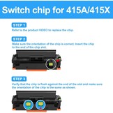 Compatibele tonercartridge zwart 1-pack zonder chip voor 415A 415X W2030A W2030X, vervanging voor HP Color LaserJet Pro M454 M479
