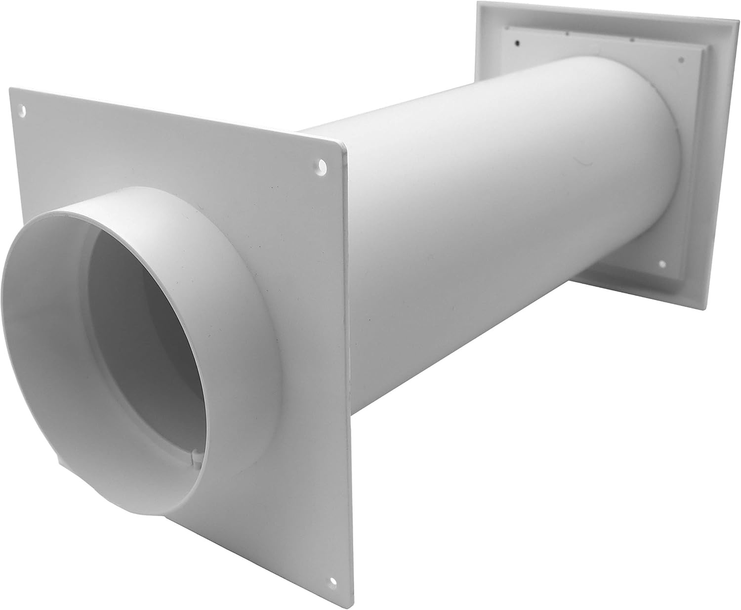 Ventilatiekit Muurdoorvoer 100mm voor Droger - Wit - 59% Korting!