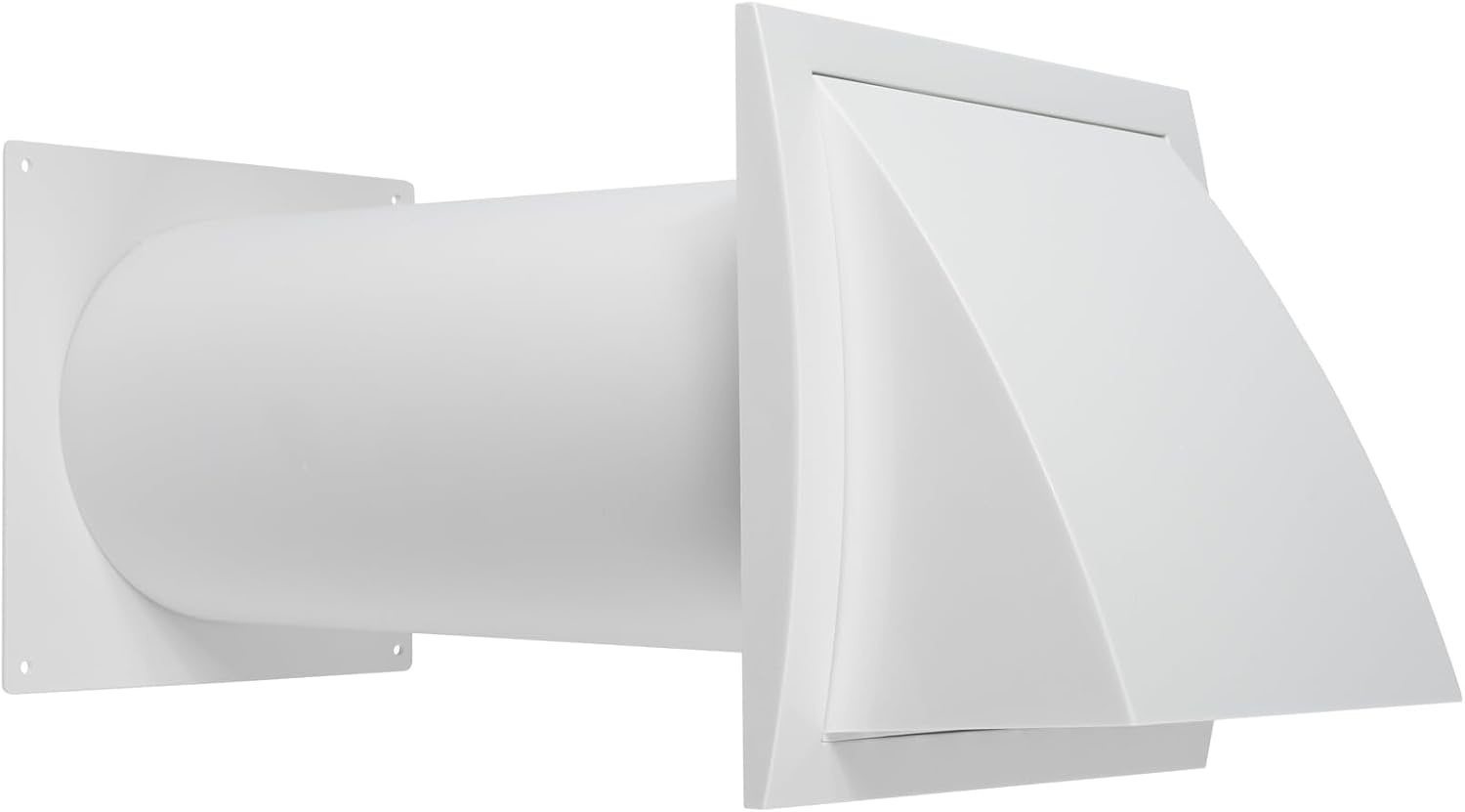 Ventilatiekit Muurdoorvoer 100mm voor Droger - Wit - 59% Korting!