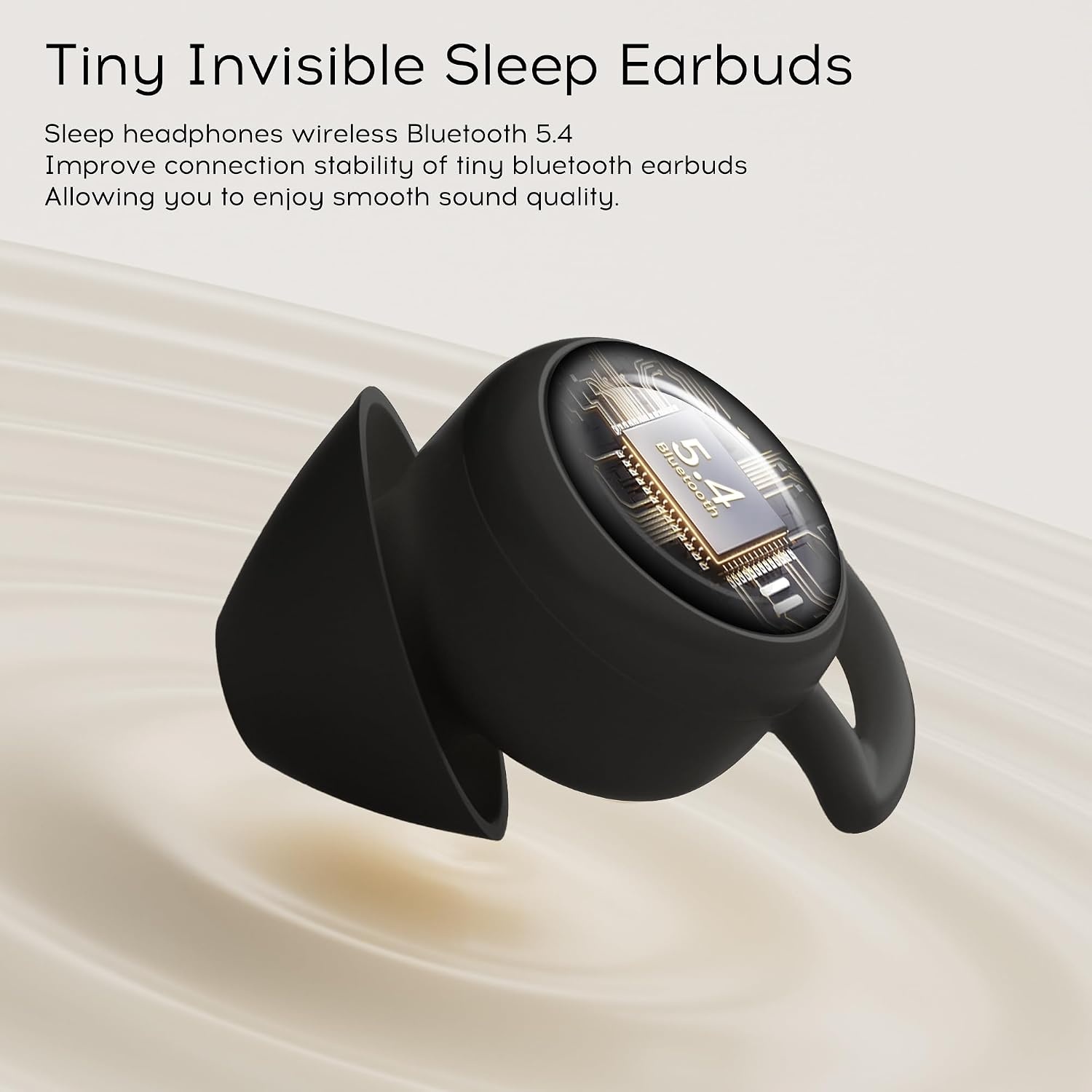 Draadloze Slaap Oordopjes Zwart - Bluetooth 6.0 - 69% Korting
