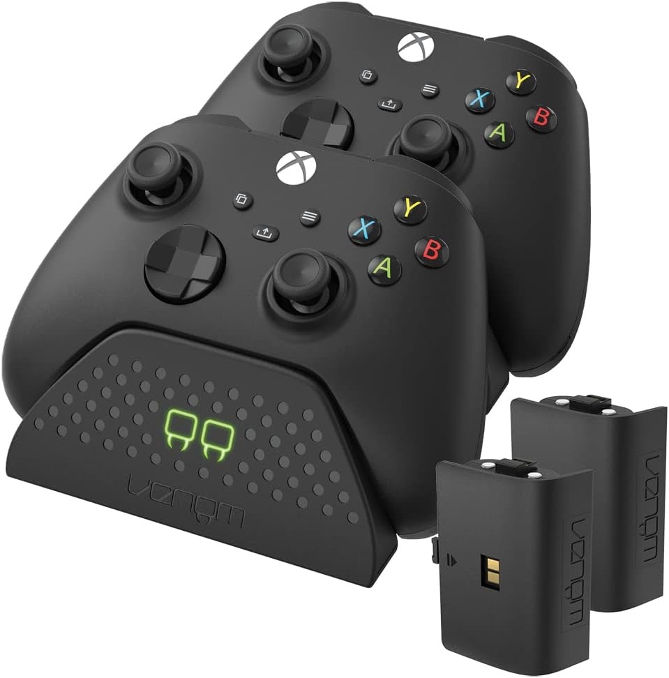 Venom Dubbel Oplaaddock + 2 Batterijen - Zwart (Xbox Series X/S & One)