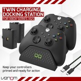 Venom Dubbel Oplaaddock + 2 Batterijen - Zwart (Xbox Series X/S & One)
