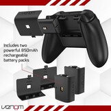 Venom Dubbel Oplaaddock + 2 Batterijen - Zwart (Xbox Series X/S & One)