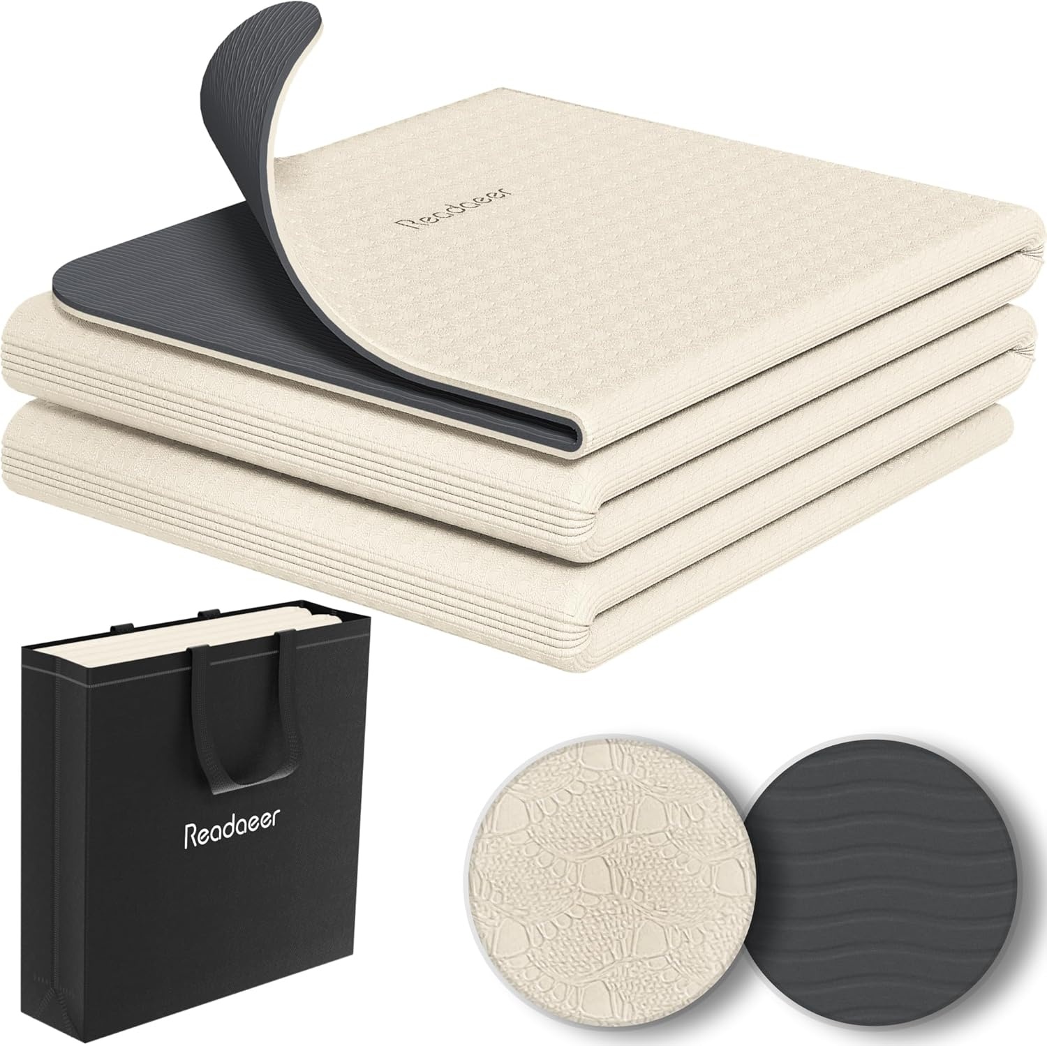 Opvouwbare Yogamat Twee-Tone 6mm met Draagtas - 51% Korting!
