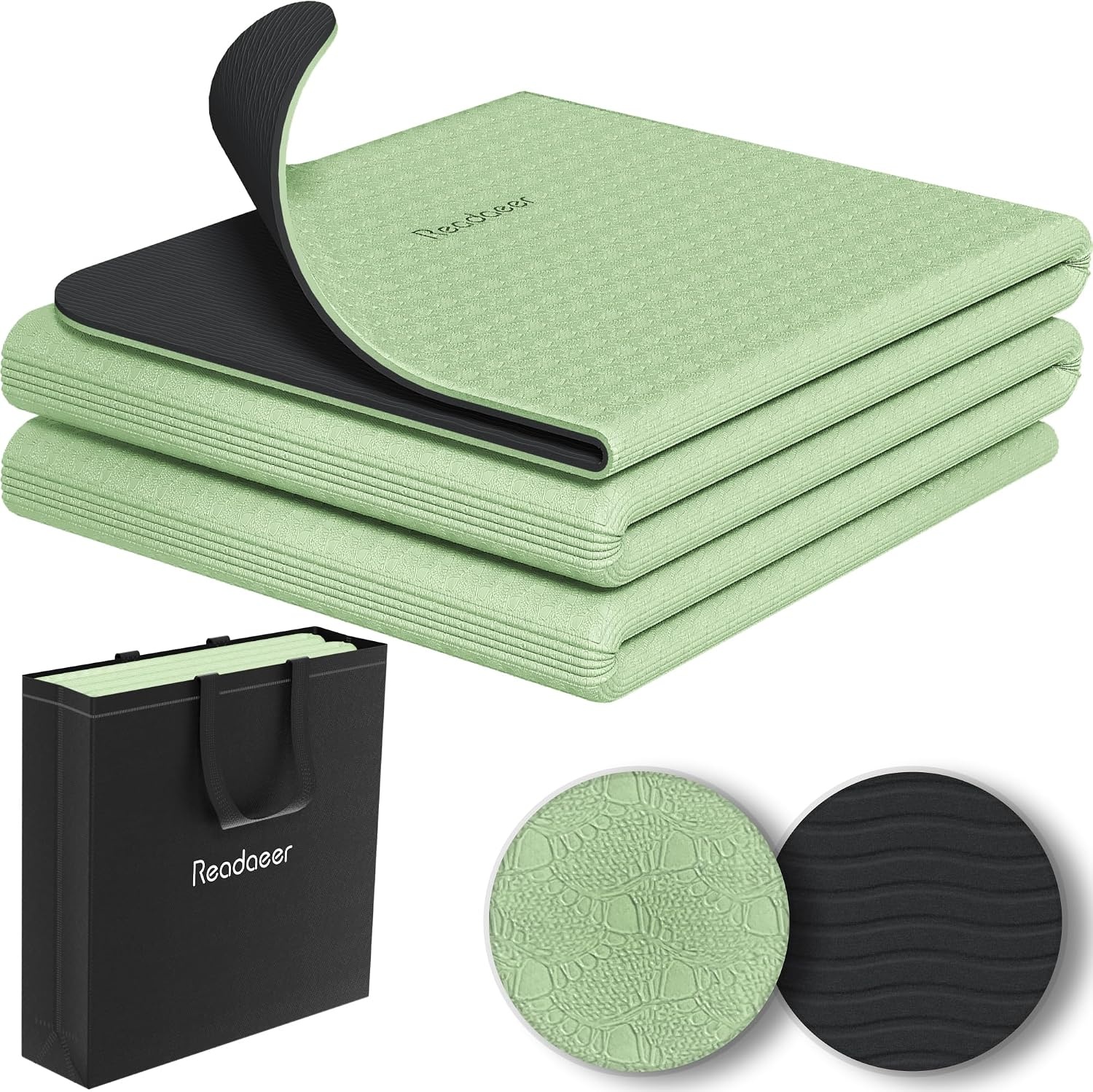 Opvouwbare Yogamat Twee-Tone 6mm met Draagtas - 51% Korting!