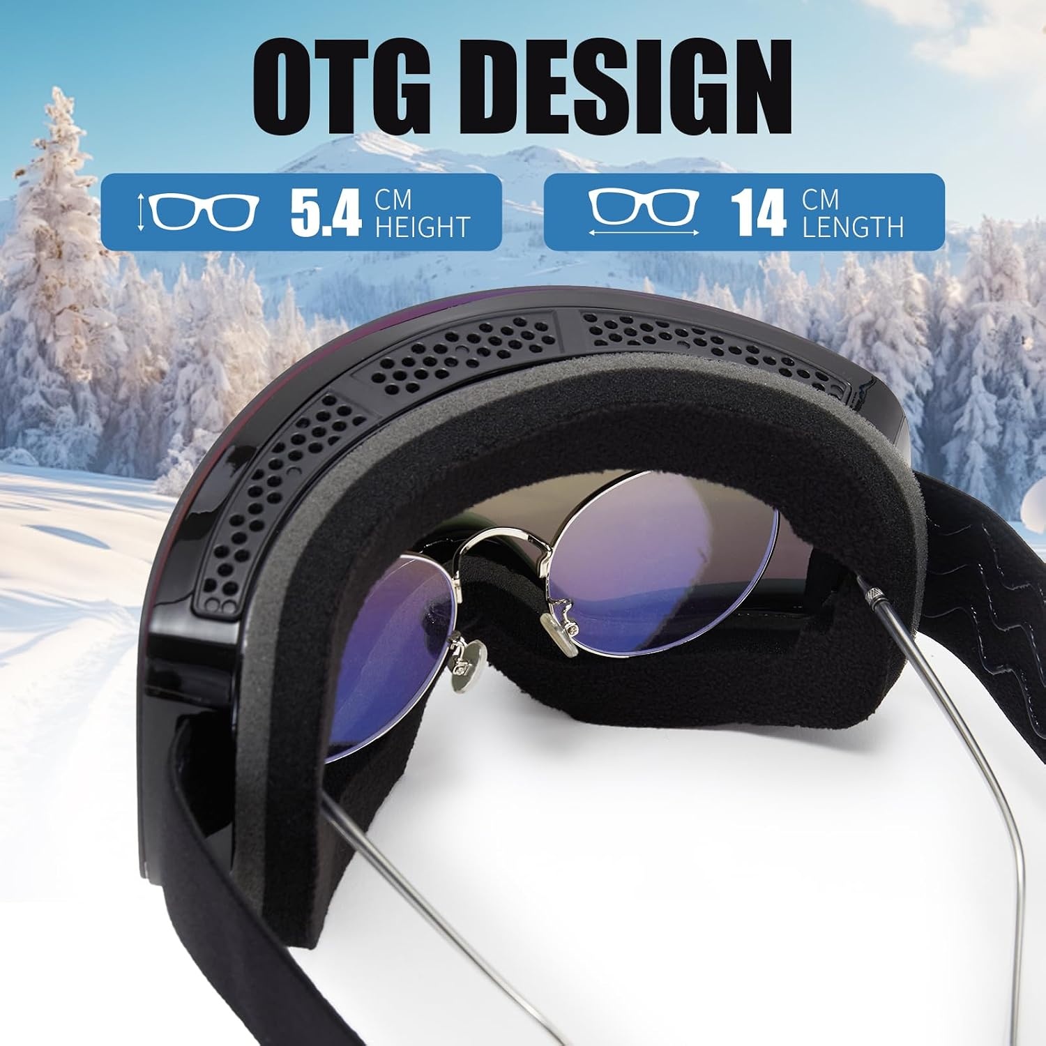 Uniseks Skibril/Snowboardbril met UV-bescherming & Anti-condens Lens - 69% Korting!