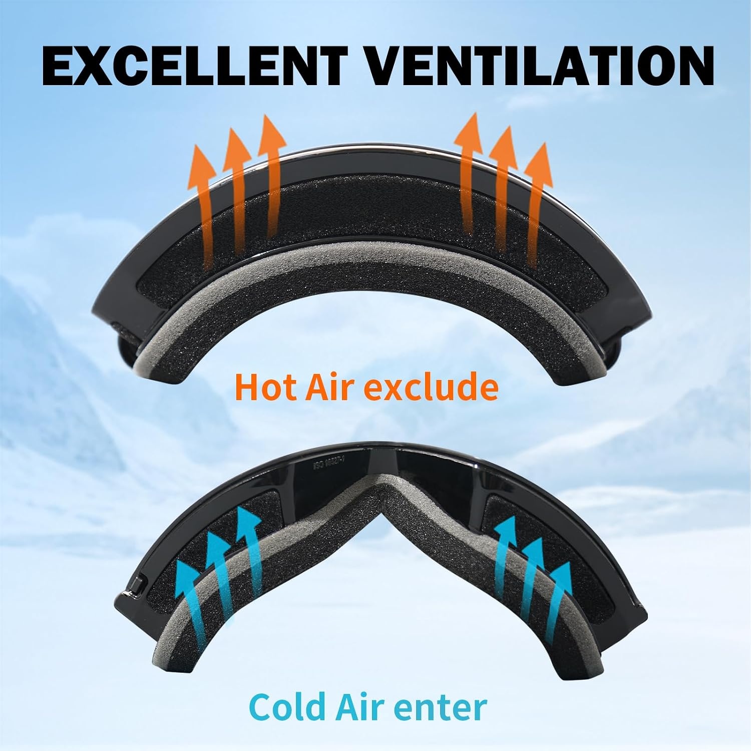 Uniseks Skibril/Snowboardbril met UV-bescherming & Anti-condens Lens - 69% Korting!