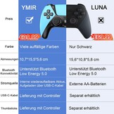 Draadloze Game Controller Blauw (Luna/PS4/PC) - 58% Korting