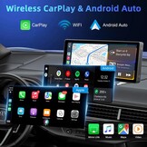 Draagbare Autoradio 10.26" met Apple CarPlay/Android Auto & Camera - 34% Korting