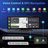 Draagbare Autoradio 10.26" met Apple CarPlay/Android Auto & Camera - 34% Korting
