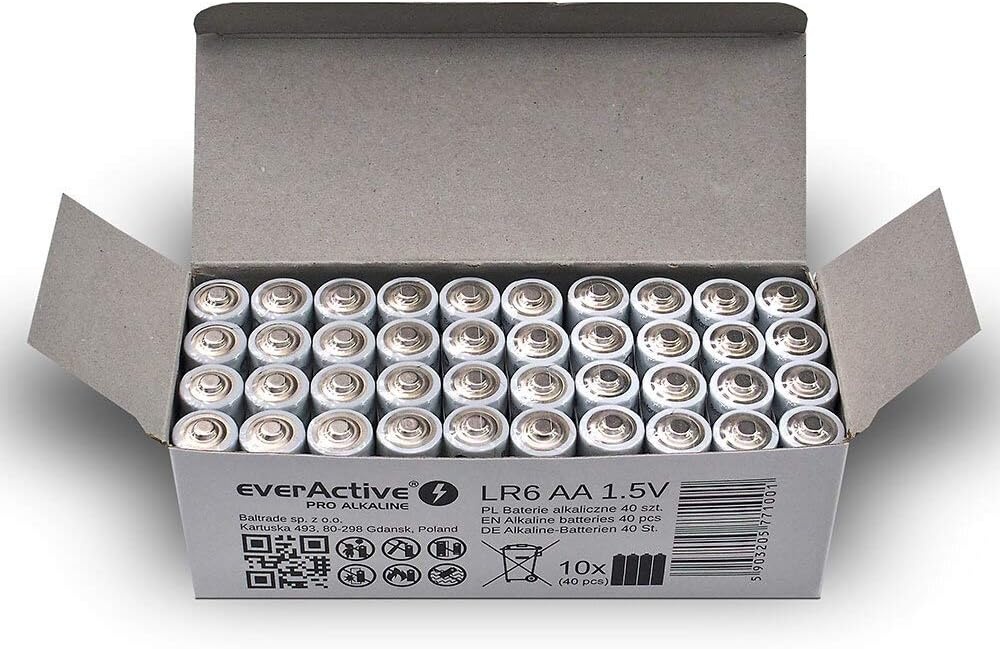 EverActive AA Batterijen 40 stuks - 56% Korting!
