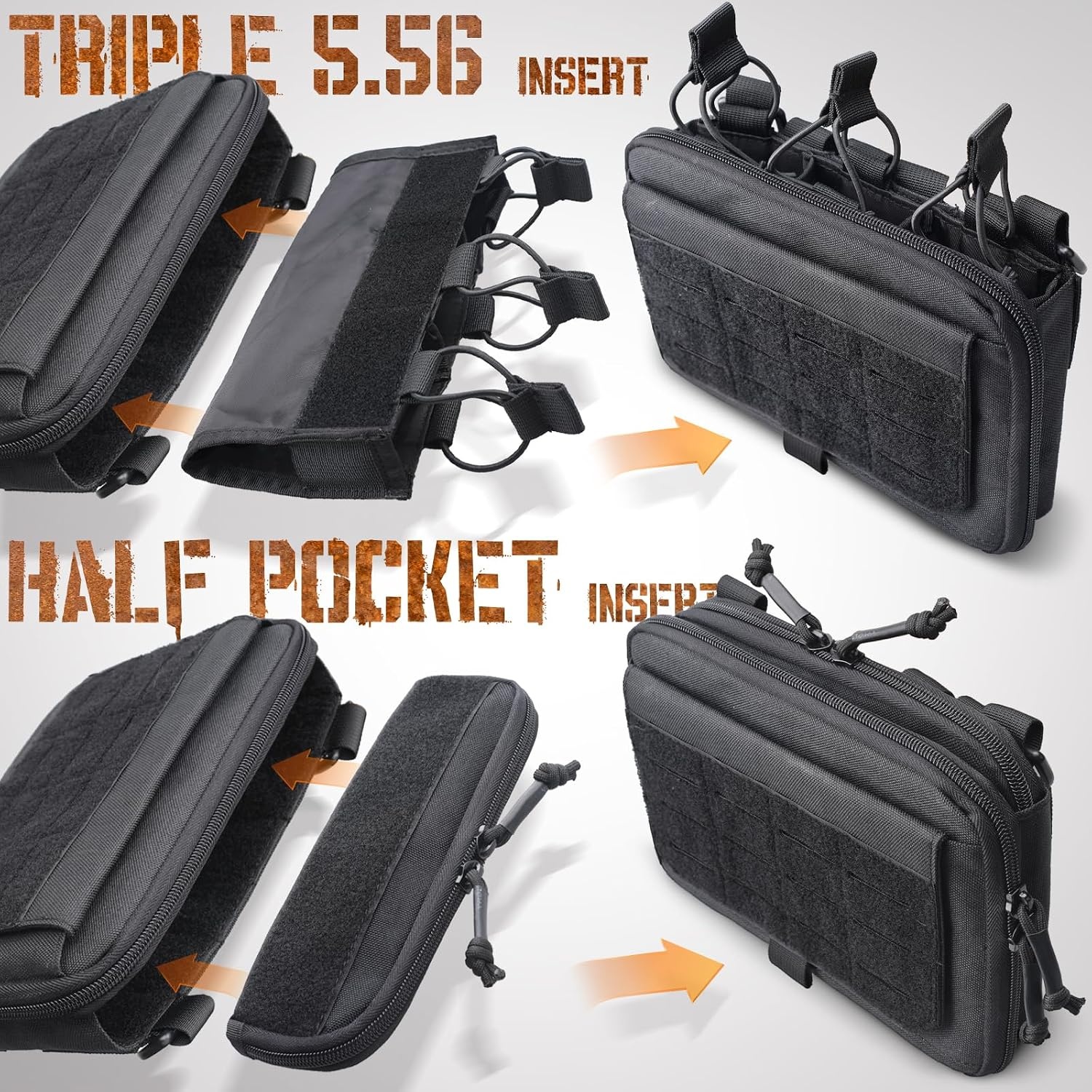 Tactische Molle Admin Tas met Kangoeroe-stijl en 58% Korting