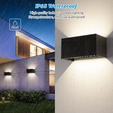 4x LED Buitenwandlamp 24W IP65 Zwart - 61% Korting!